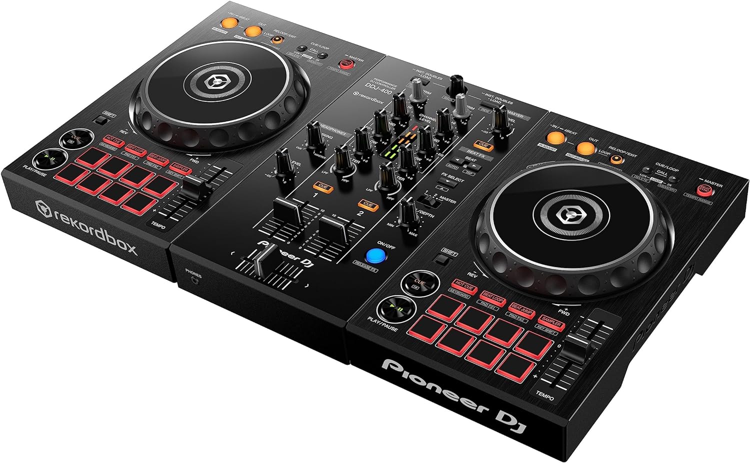 Pioneer DJ DDJ-400 2-Deck Rekordbox DJ Controller-Discount
