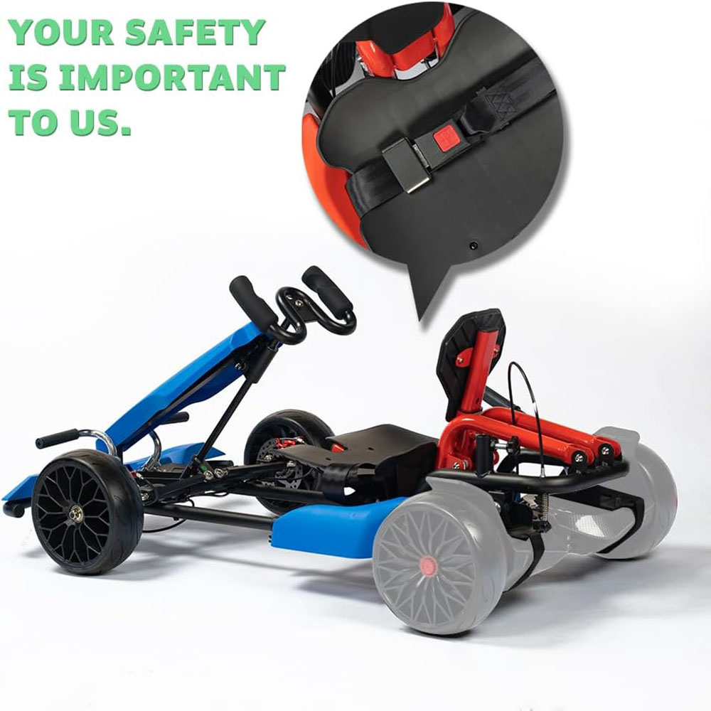 HYPER GOGO Drift GoKart Kit-Hoverboard Attachment,Outdoor Race Pedal Go Cart Car for Kids and Adults