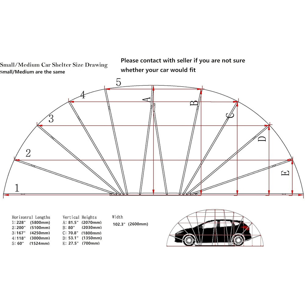 Ikuby All Weather Weatherproof Carport