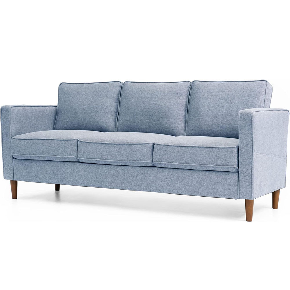 Mellow HANA Modern Linen Fabric Loveseat