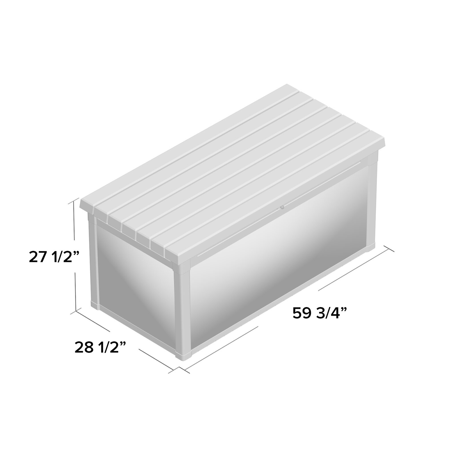 【Storage Shed】Winston Porter Arrion 150 Gallons Gallon Water Resistant Resin Lockable Deck Box in Dark Grey