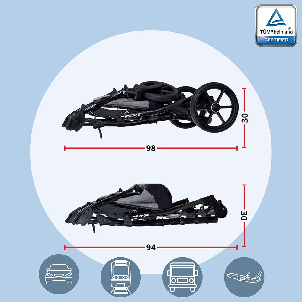 Boston 3-in-1 Combination Stroller