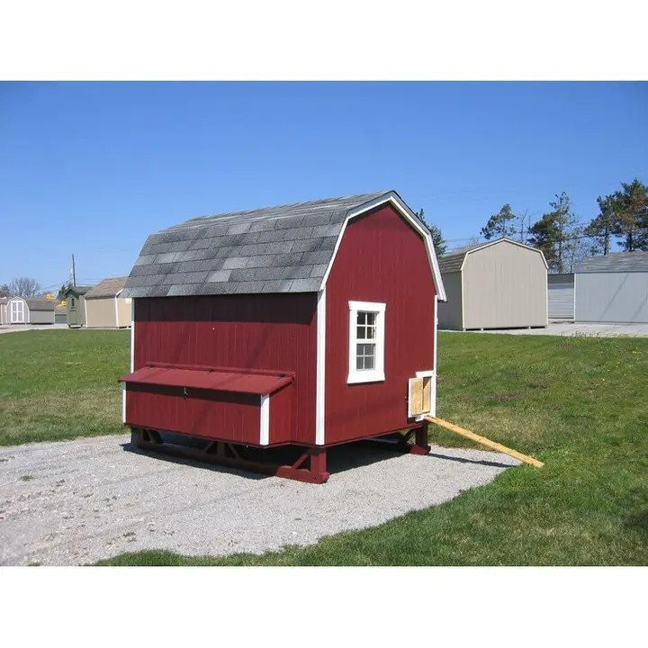 58.6 Square Feet Walk In Chicken Coop with Nesting Box