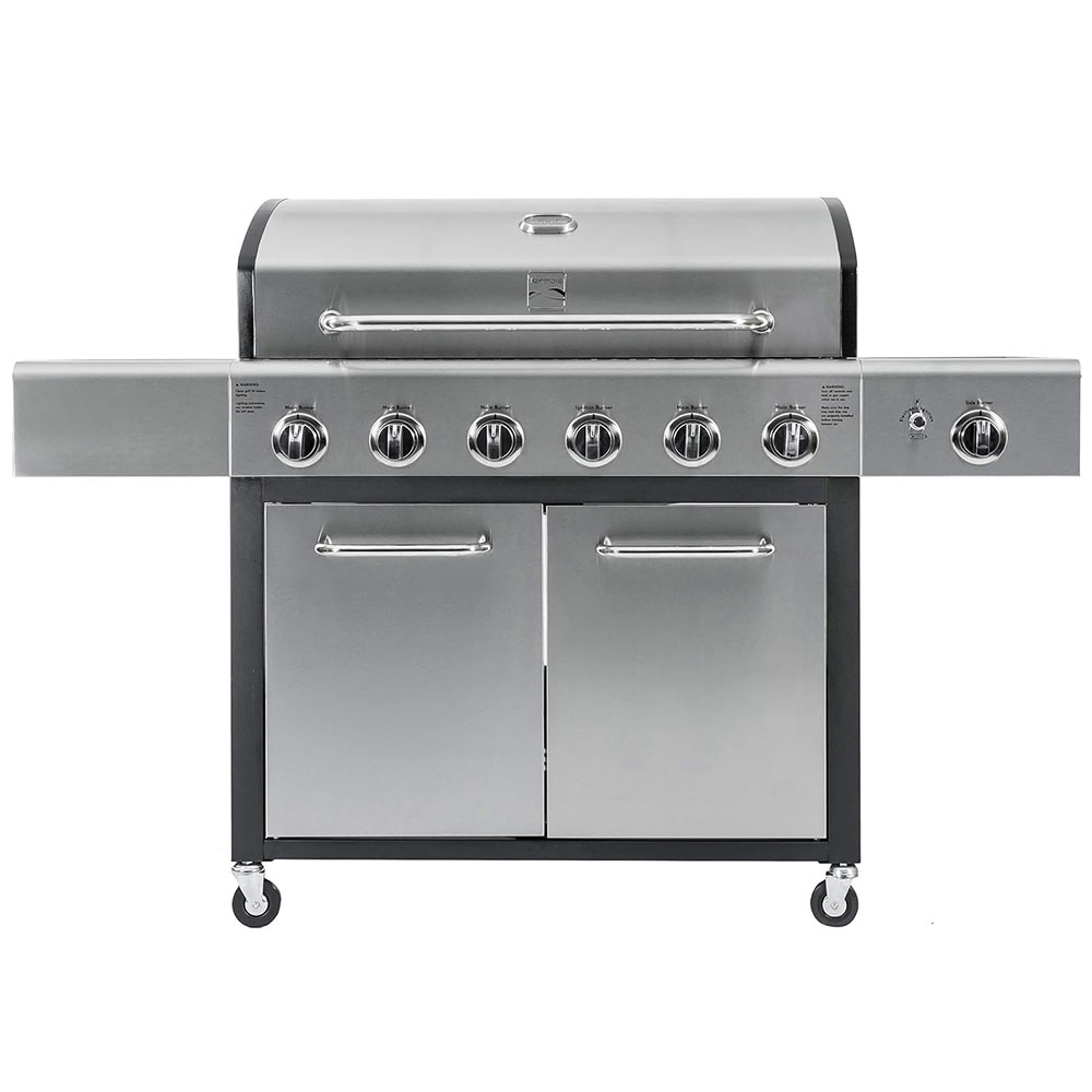 Kenmore PG-A40611S0L 6-Burner Cabinet Propane Gas Grill with Side Burner