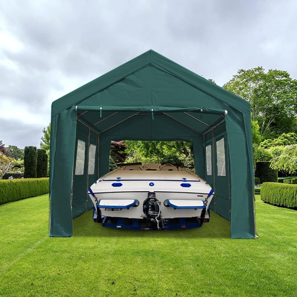 ADVANCE OUTDOOR 12x20 ft Heavy Duty Adjustable Carport