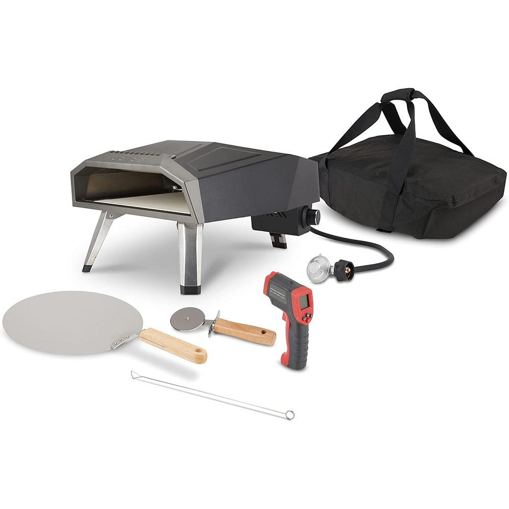 HUNGRY CHEF Pizza Oven and Outdoor Grill, Pizza Accessories with Outdoor Thermometer