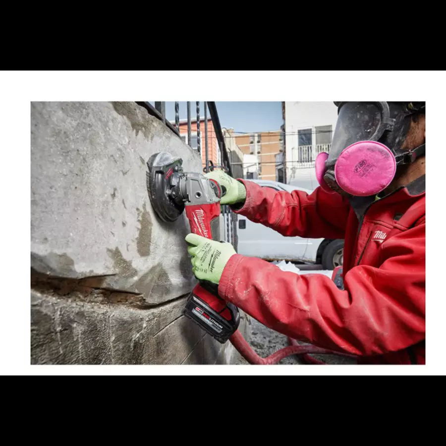 M18 FUEL 18-Volt Lithium-Ion Brushless Cordless 4-1/2 in. Grinder, Paddle Switch Kit with Two 6.0 Ah Batteries