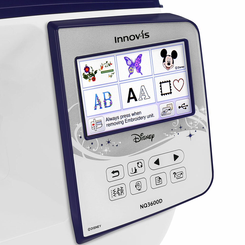 Bro Innov-&iacute;s NQ3600D (NQ 3600D) Sewing and Disney Embroidery Machine / Optional Grand Slam Embroidery Package