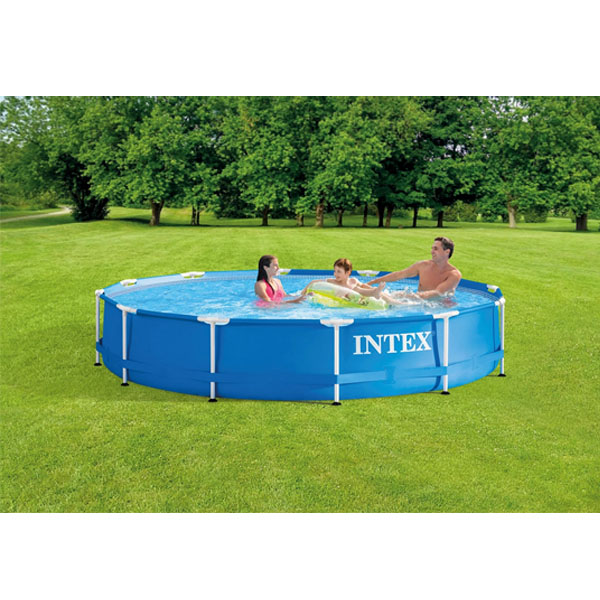 INTEX 28211EH 12ft x 30in Metal Frame Pool with Cartridge Filter Pump
