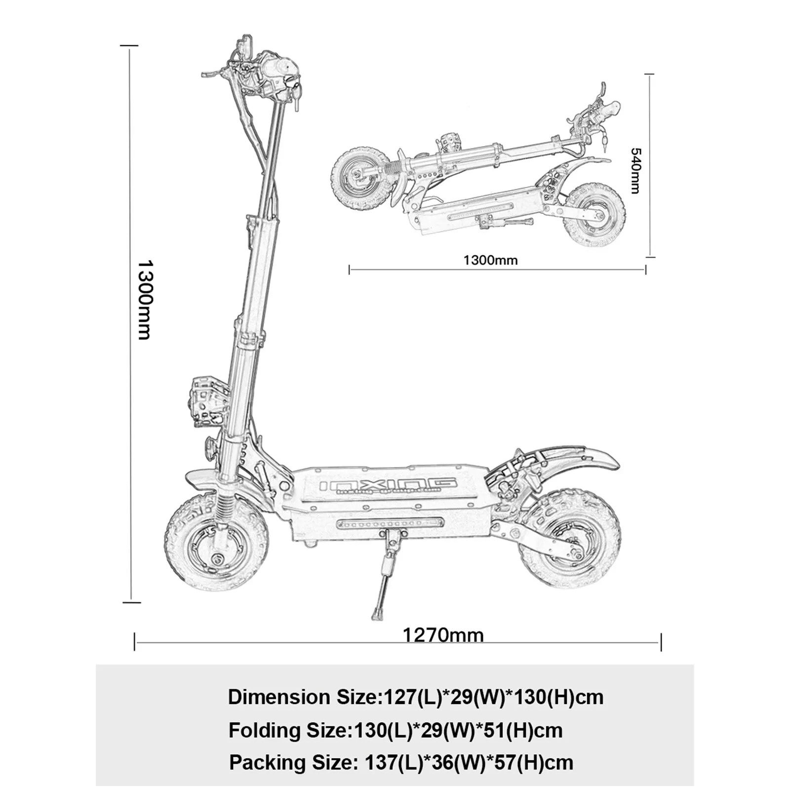 5600w Electric Scooter 60v Adult Dual Motor Fast Speed 11inch Off Road Tires