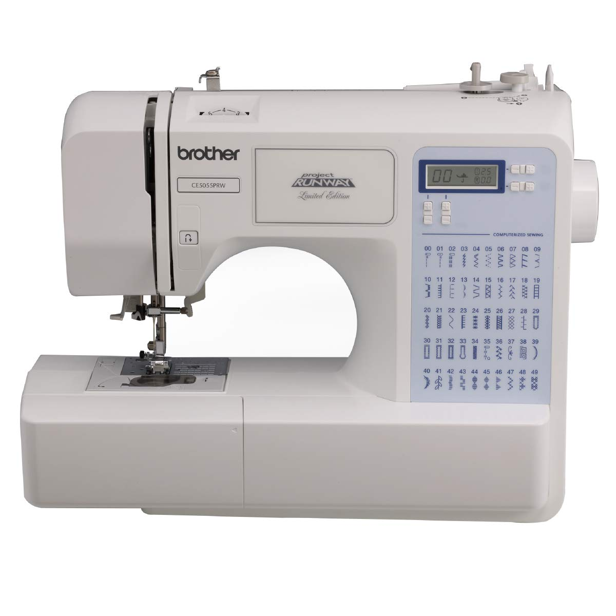 Brother Sewing Machine, CS5055PRW, Project Runway, 50 Built-in Stitches, LCD Display, 7 Included Sewing Feet