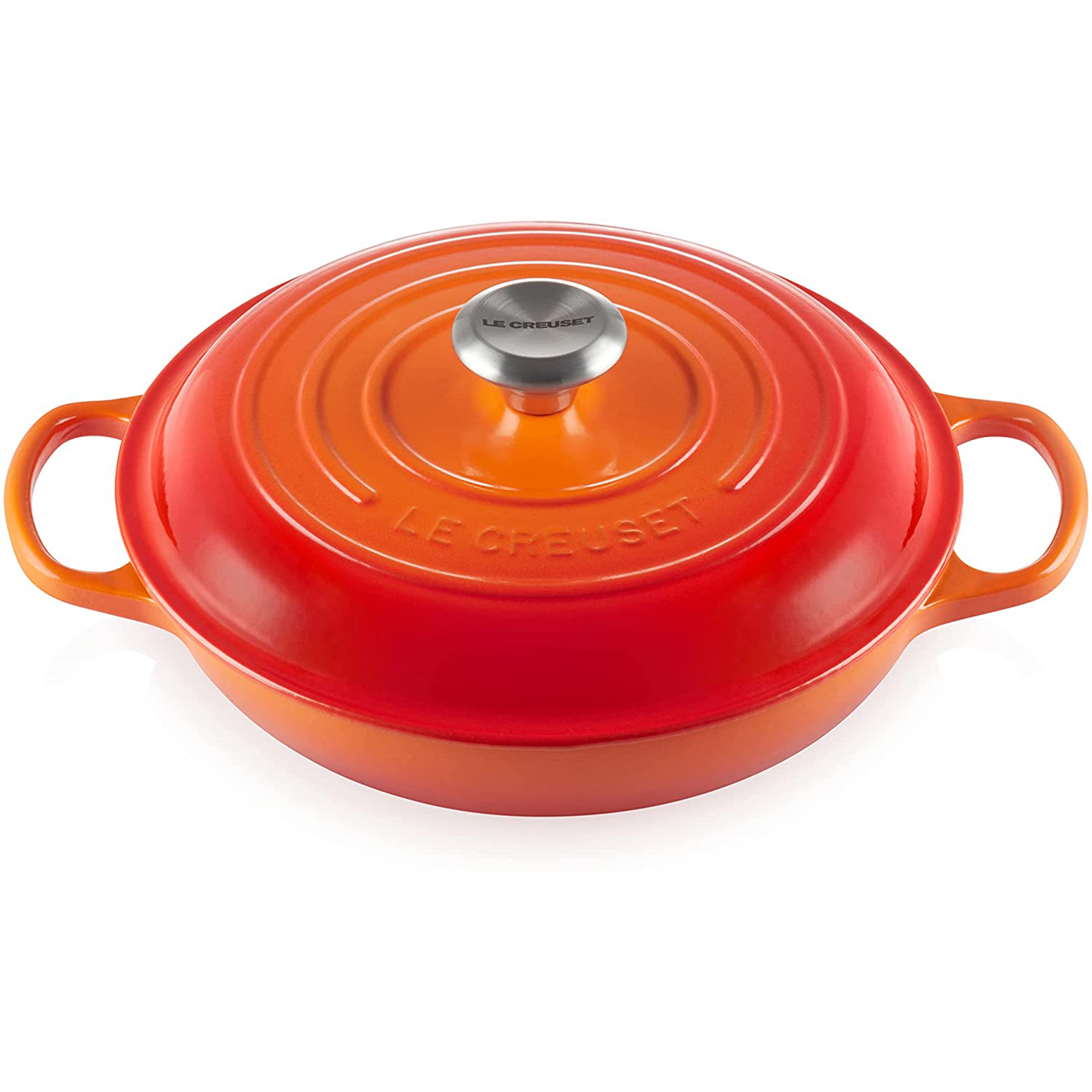 Le Creuset Shallow Casserole/Braiser With Lid, 26 cm, 2 Litres